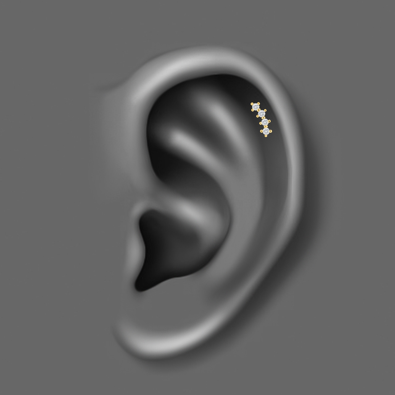 پیرسینگ گوش زنانه اقلیمه مدل HS161