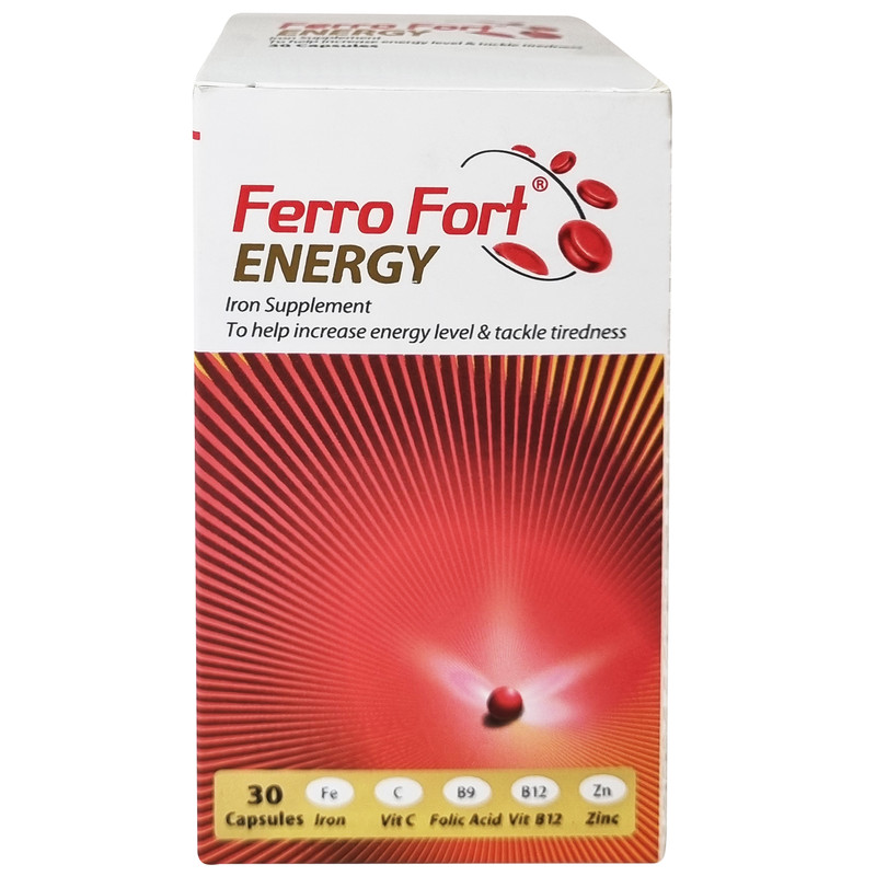 کپسول فروفورت انرژی عبیدی بسته 30 عددی