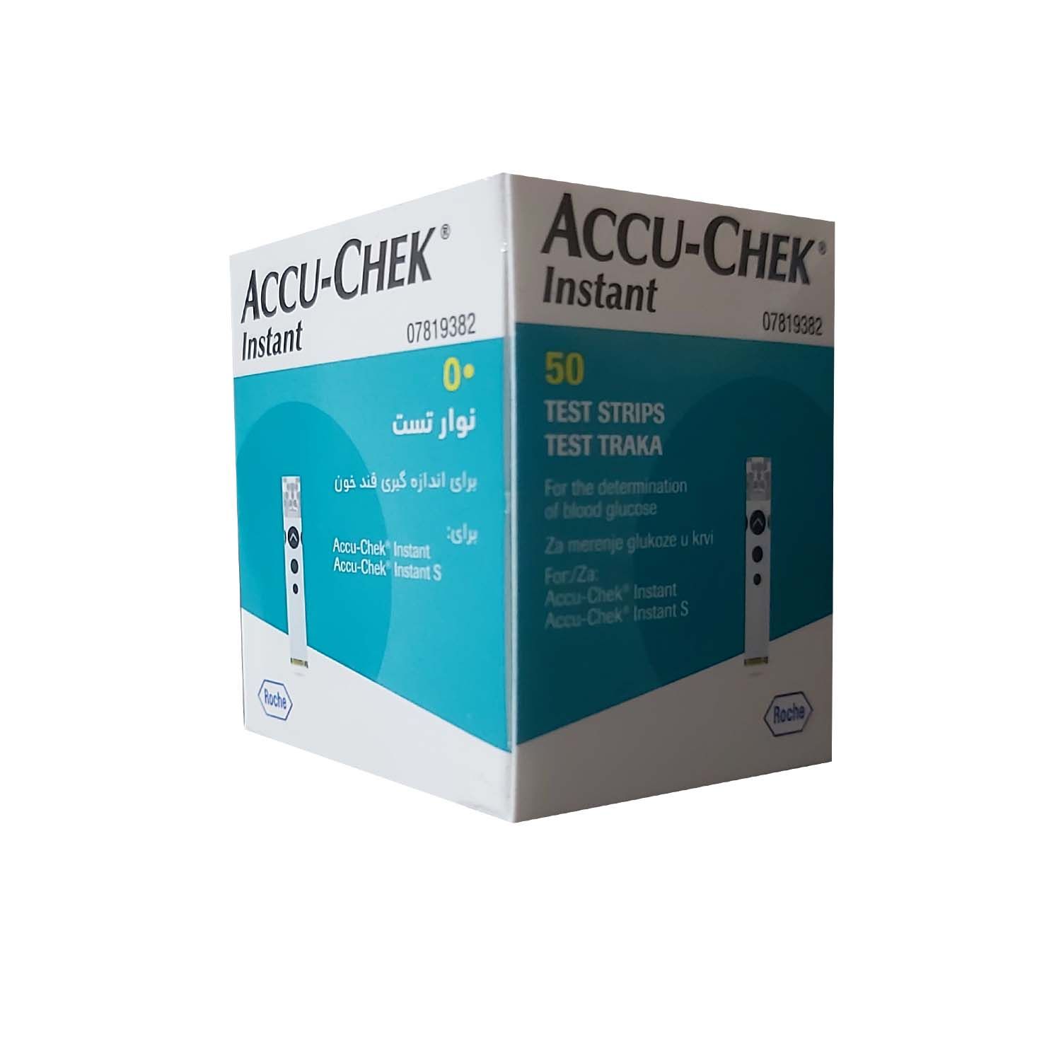 نوار تست قند خون اکیو چک مدل اینسنت بسته 50 عددی  -  - 1
