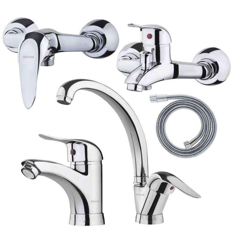 ست شیرآلات زدوار مدل مونیکا مجموعه 5 عددی