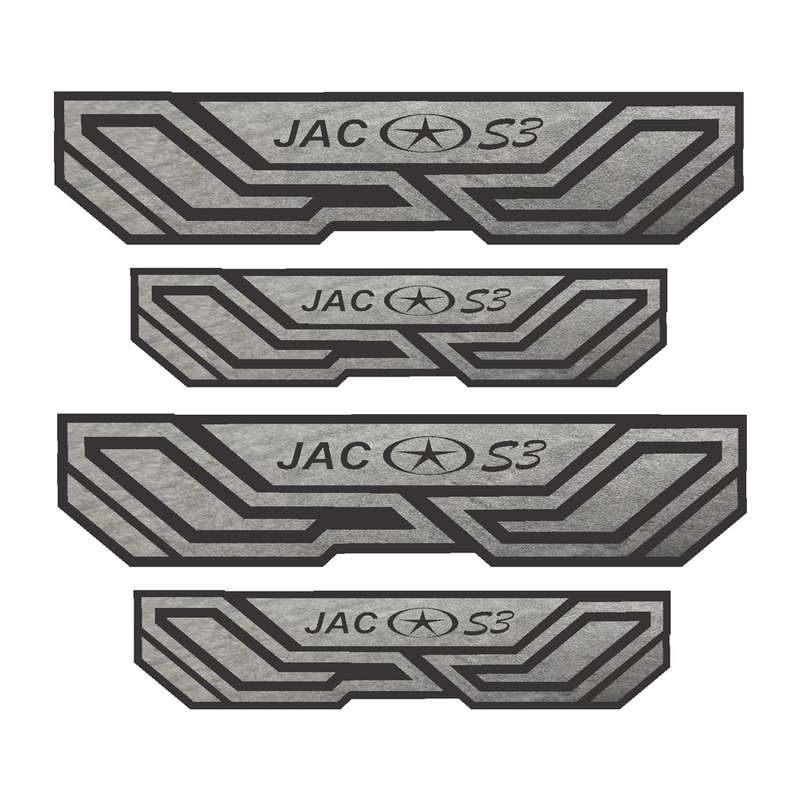 برچسب بدنه خودرو شیپرس  کد SP023مناسب برای JAC S3 بسته 4 عددی