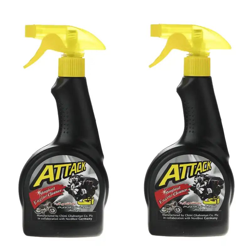 اسپری موتور شوی اتک مدل Magical-2 حجم 500 میلی لیتر مجموعه 2 عددی