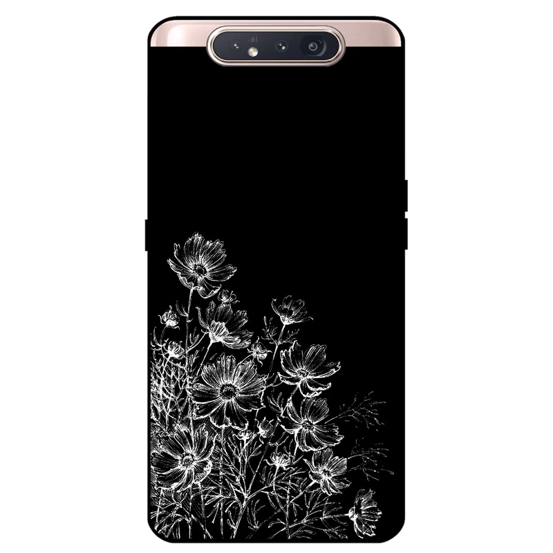 کاور مگافون طرح گل مدل 7274 مناسب برای گوشی موبایل سامسونگ Galaxy A80     
