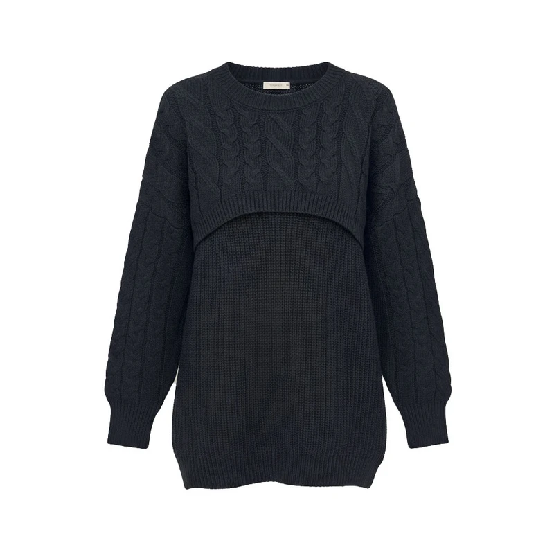 پلیور یقه گرد زنانه مدل 004500