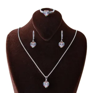    نیم ست نقره زنانه بازرگانی میلادی کد NTR_121 