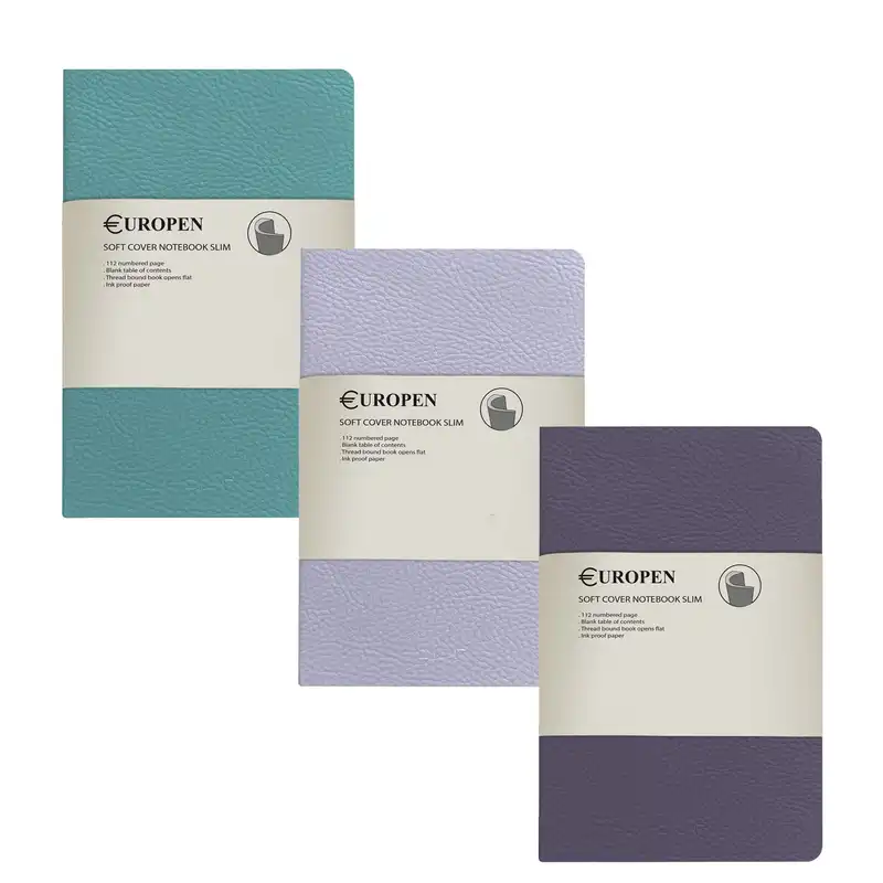دفتر یوروپن طرح soft cover slim