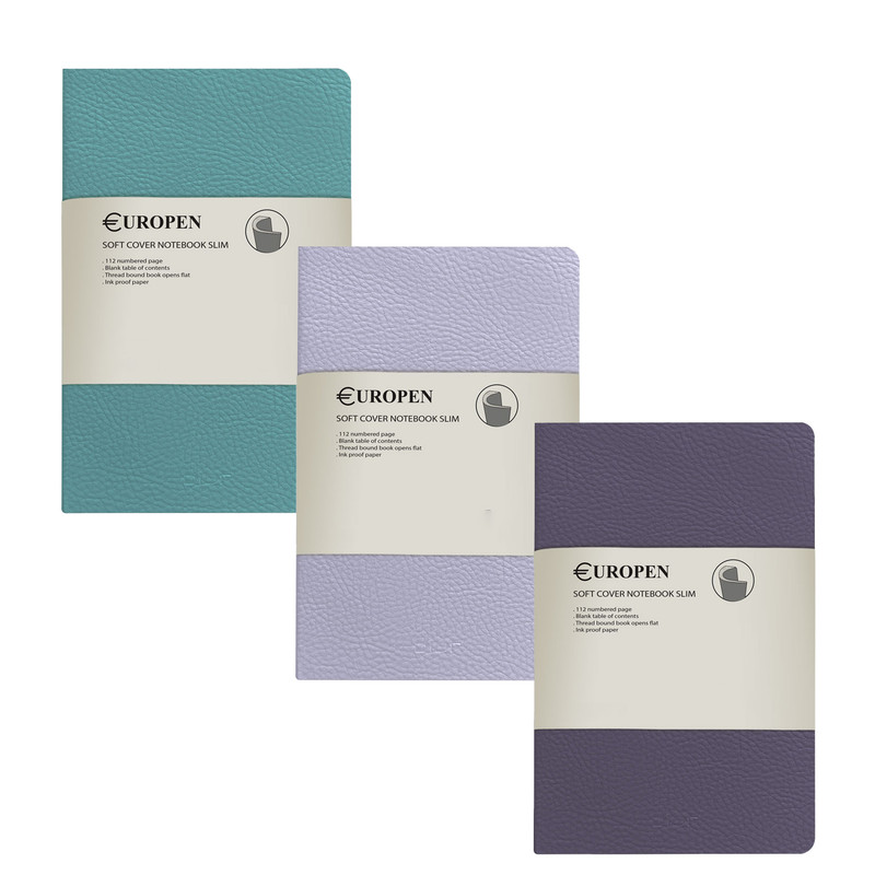 دفتر یوروپن طرح soft cover slim