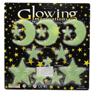 استیکر کودک مدل ماه و ستاره شب تاب کد 66301 مجموعه 13 عددی