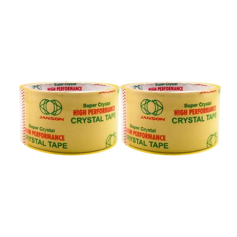 چسب پهن جانسون مدل کریستال 40 یارد عرض 5 سانتیمتر بسته 2 عددی
