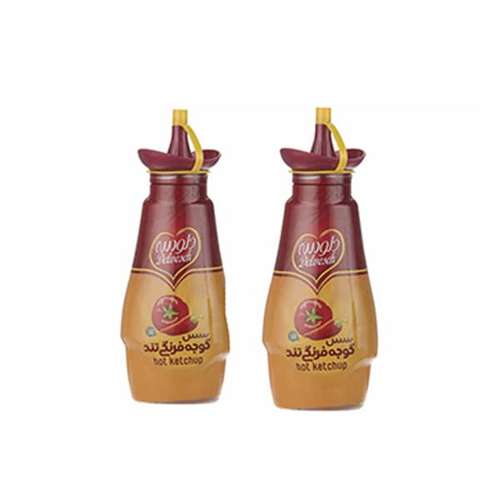 سس گوجه فرنگی تند دلوسه مقدار 450 گرم بسته ۲ عددی
