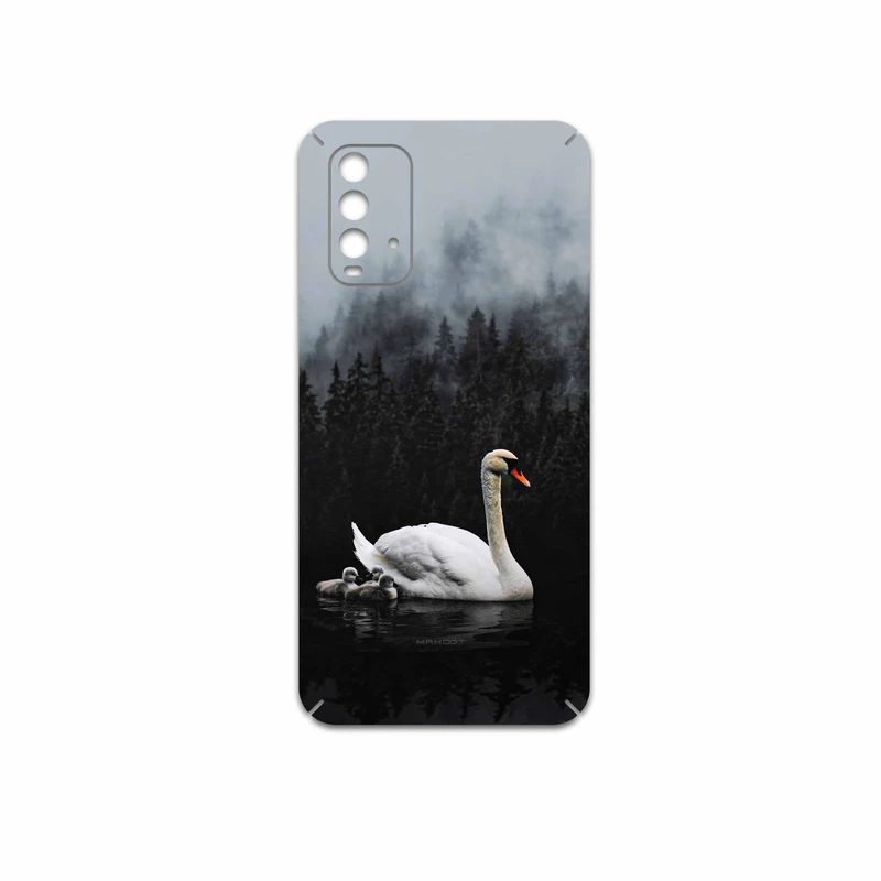 برچسب پوششی ماهوت مدل Swan Lake مناسب برای گوشی موبایل شیائومی Redmi 9T