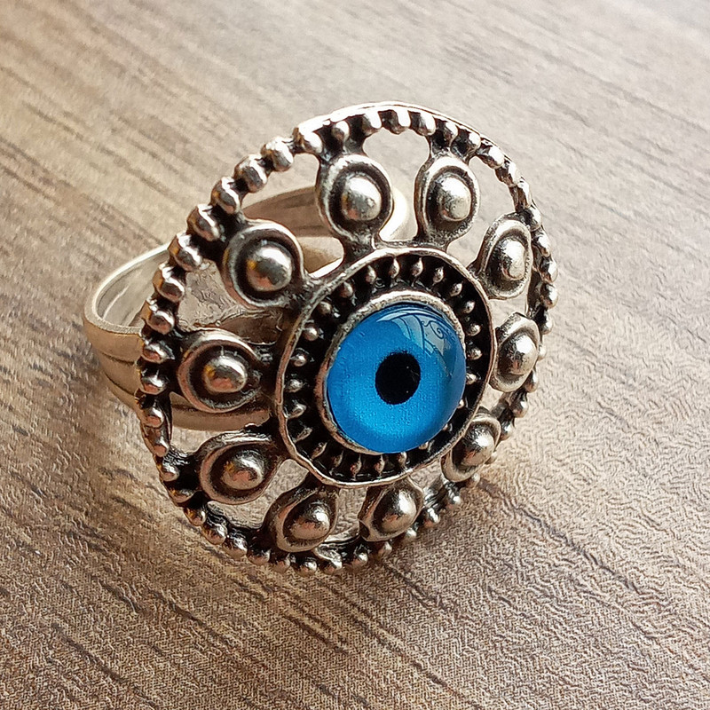 انگشتر زنانه مدل چشم و نظر عثمانی کد ANC-E2 انگشتر زنانه مدل چشم و نظر عثمانی کد ANC-E2