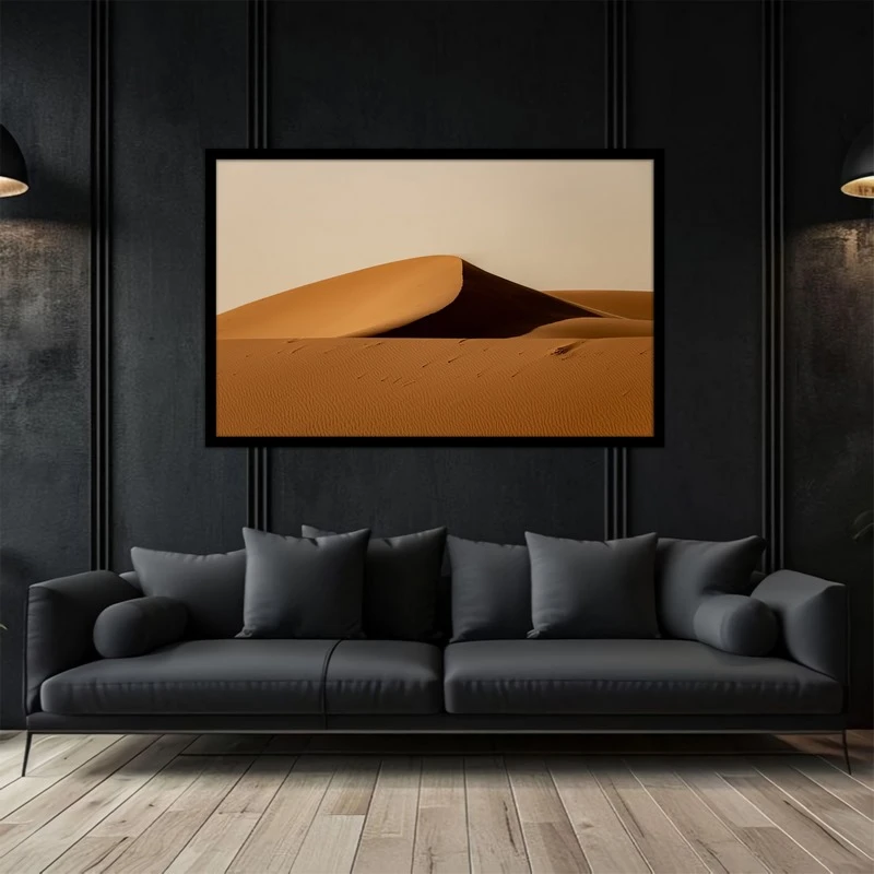 تابلو بکلیت طرح کویر و صحرا تپه شنی مدل B-bu5220