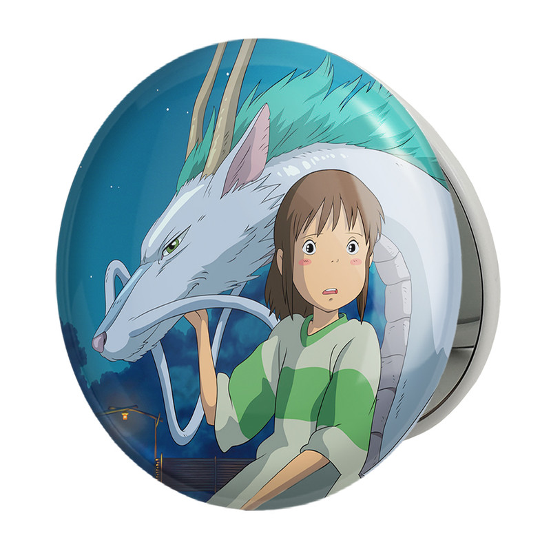 آینه جیبی خندالو طرح چیهیرو انیمه شهر اشباح Spirited Away مدل تاشو کد 12092 