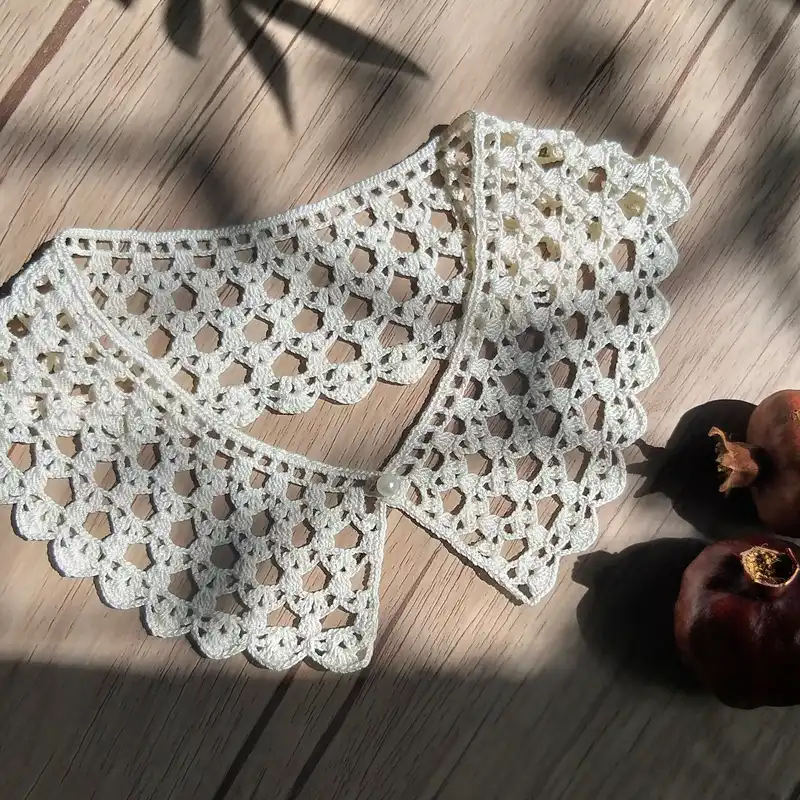 یقه تزیینی زنانه مدل بافتنی کد G01