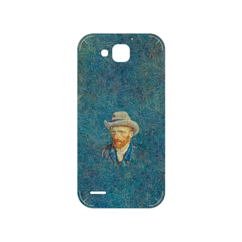 برچسب پوششی ماهوت مدل Self portrait with a gray felt hat مناسب برای گوشی موبایل آنر 3X G750