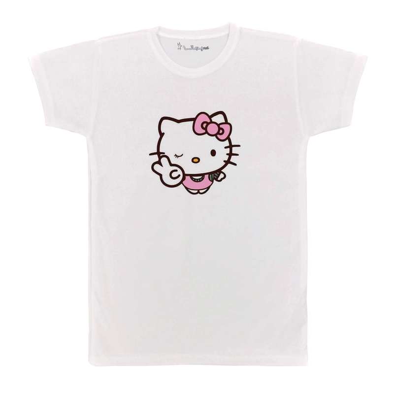 تی شرت بچگانه پرمانه طرح Kitty کد pmt.2449