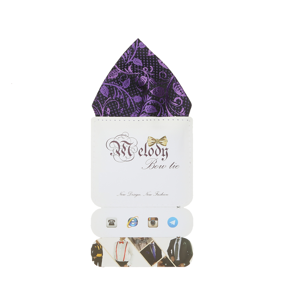 دستمال جیب مردانه ملودی مدل PS5102MSEprpl