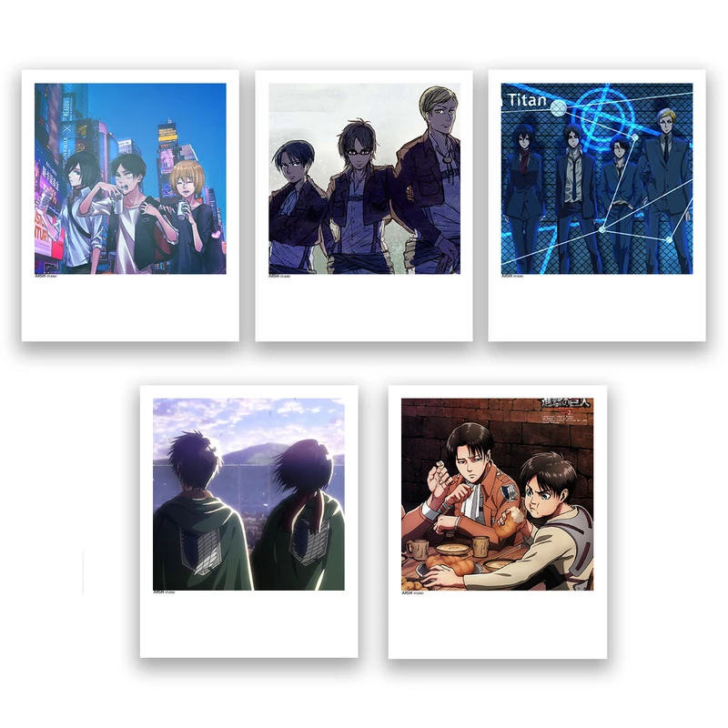 آویز تزیینی عرش مدل انیمه اتک آن تایتان Attack on Titan کد Asa009 مجموعه 5عددی