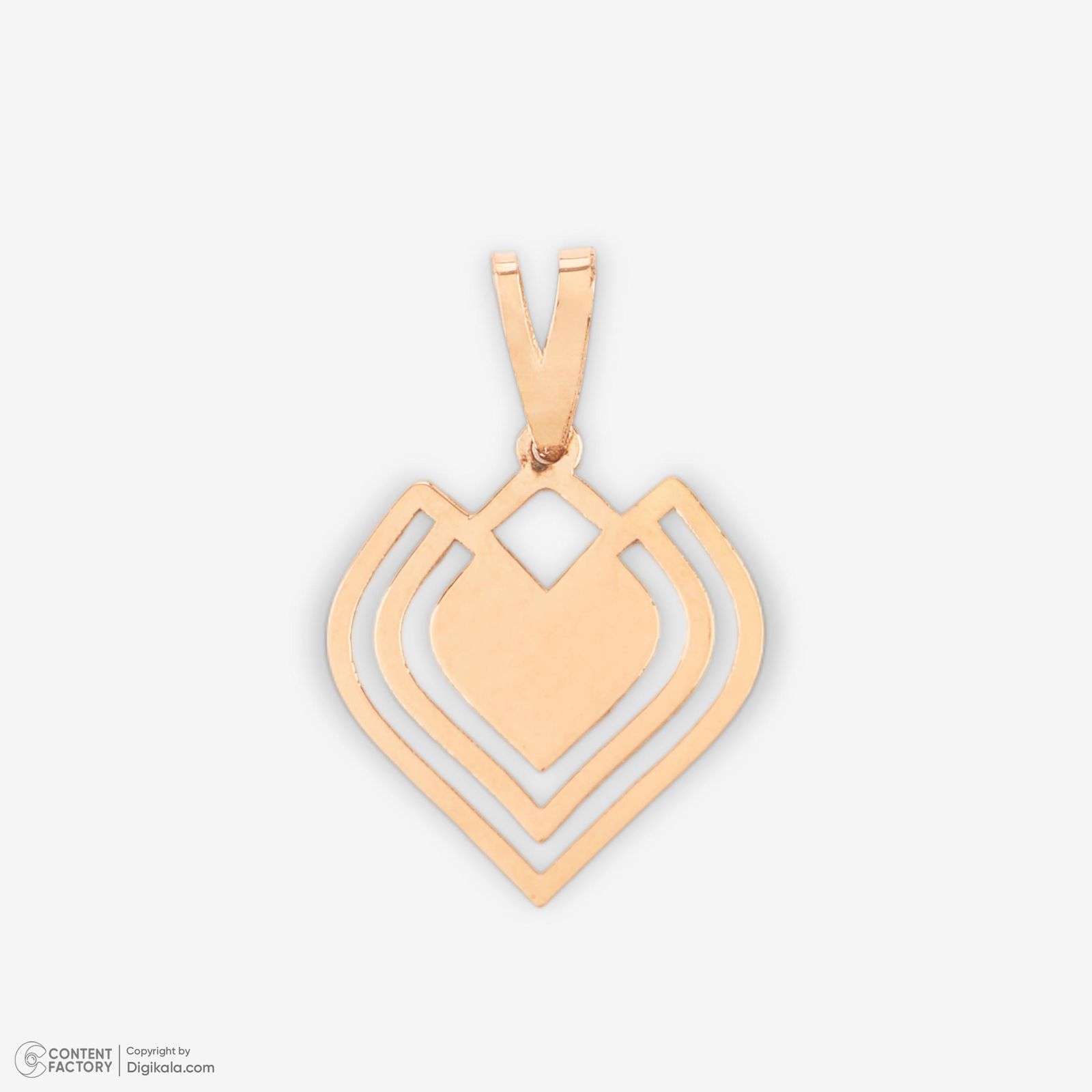 نیم ست طلا 18 عیار زنانه حافا گلد مدل قلب کد nim10 -  - 3