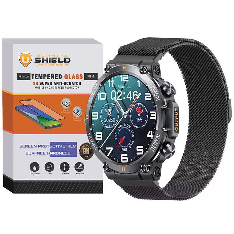بند آلتیمیت شیلد مدل Milanese مناسب برای ساعت هوشمند هپی تاچ K59 / K59 Pro
