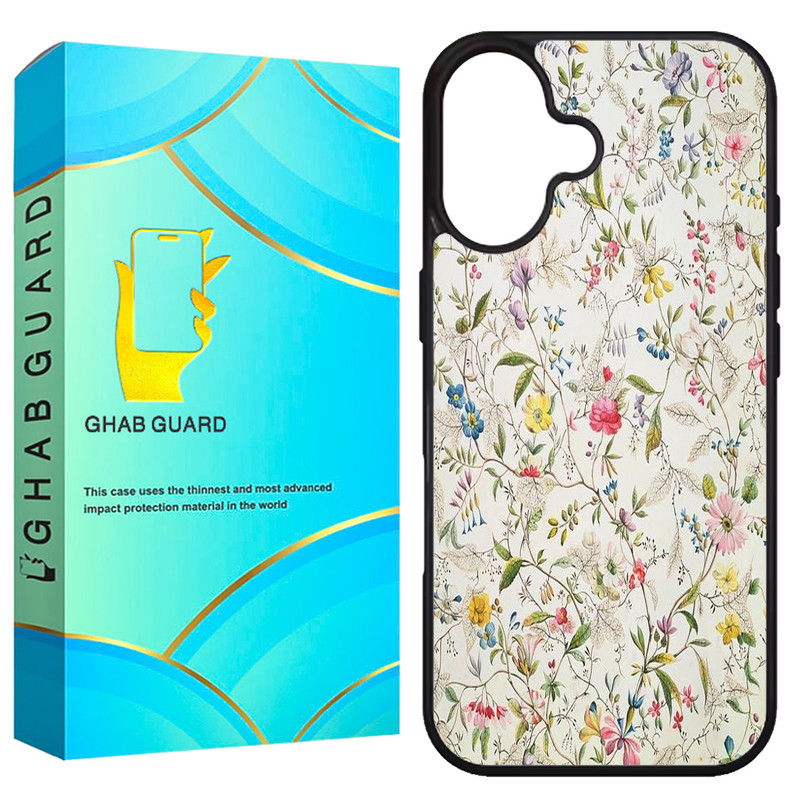 کاور قاب گارد طرح گل مدل G16PL مناسب برای گوشی موبایل اپل iPhone 16 Plus