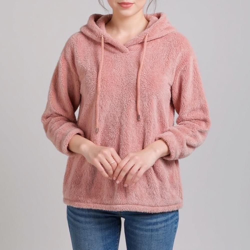 هودی زنانه مدل تدی بلند _K - - 1