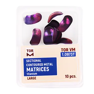 سکشنال ماتریس برش خورده و فرم داده شده تیتانیومی تور وی ام مدل  1.0973T بسته 10 عددی