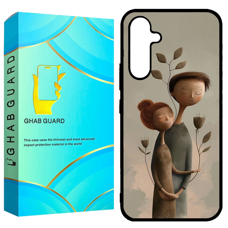 کاور قاب گارد طرح دختر و پسر مدل GCHPA54 مناسب برای گوشی موبایل سامسونگ  Galaxy A54 5G