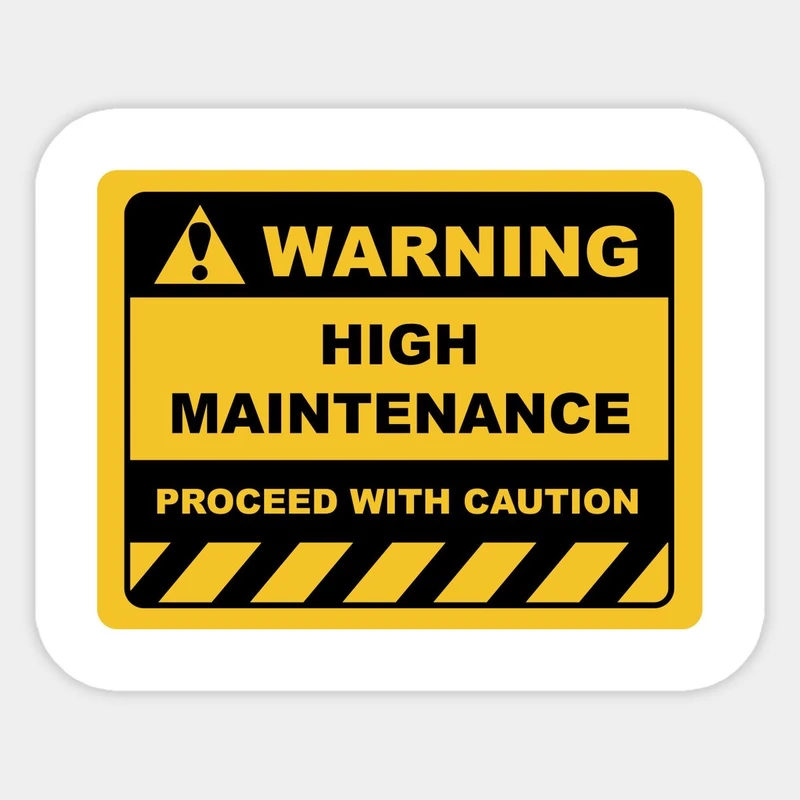 استیکر موبایل و لپ تاپ طرح WARNING کد 1071
