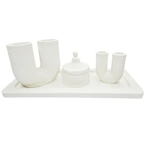 ست رومیزی 5 تکه طرح U کد 01