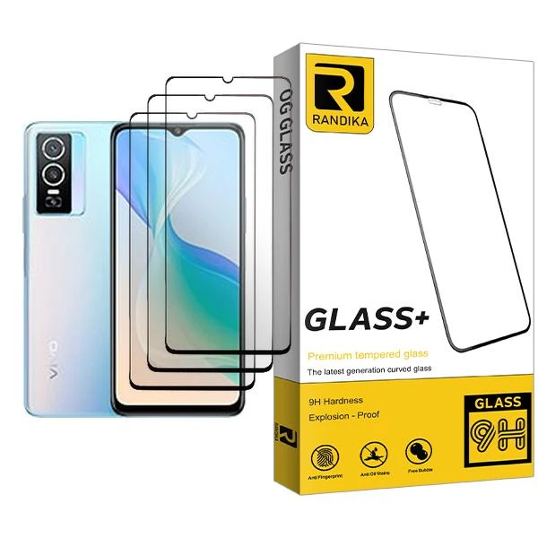 محافظ صفحه نمایش سرامیکی راندیکا مدل Randika Glass3 مناسب برای گوشی موبایل ویوو Y76 5G بسته سه عددی