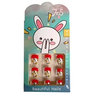 ناخن مصنوعی بچگانه تالکی کد 5o بسته 12 عددی