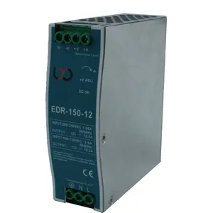 منبع تغذیه صنعتی 12 ولت 10.2 آمپر ال ایکس او مدل EDR-150-12