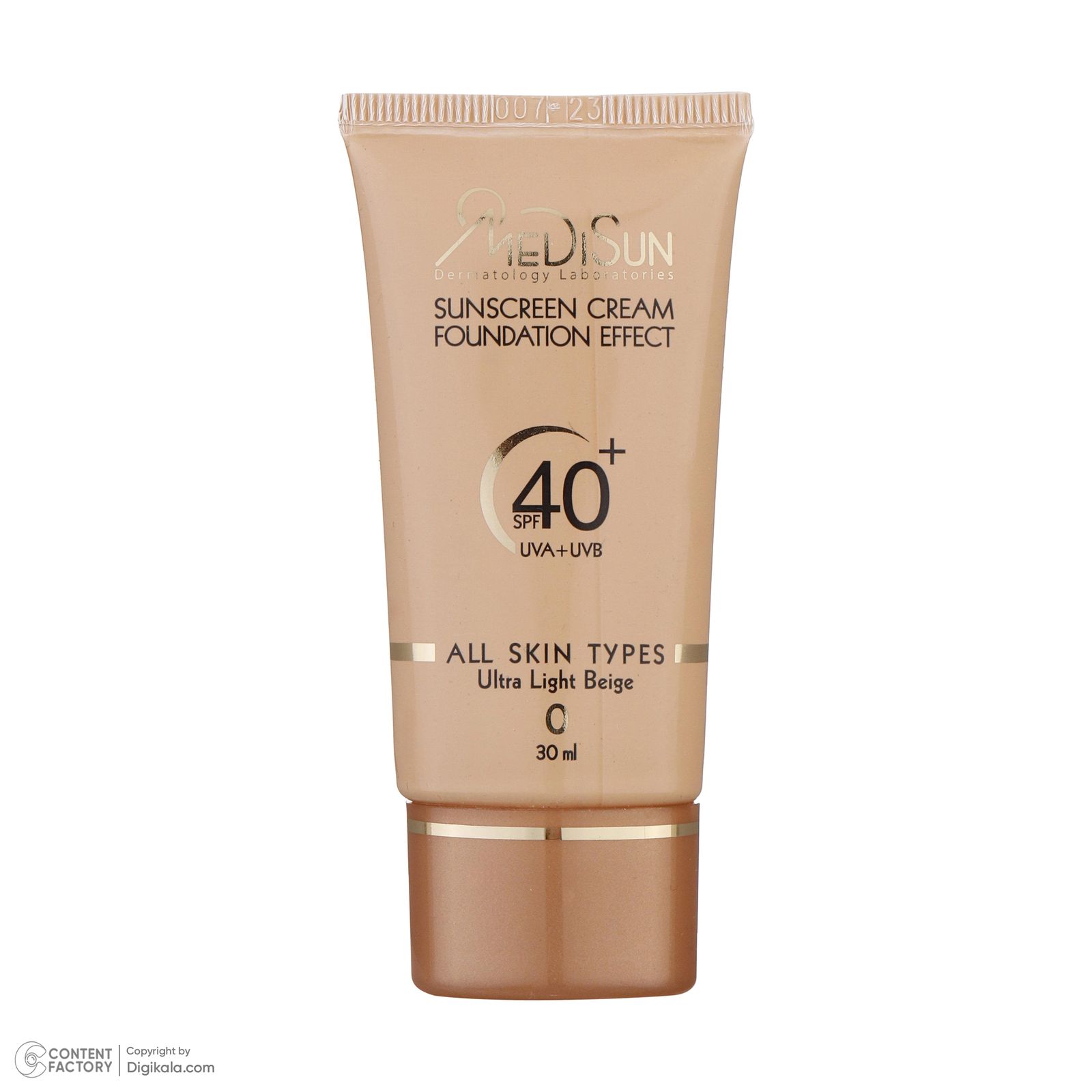 کرم ضدآفتاب رنگی مدیسان مدل Ultra Light Beige SPF40 مناسب انواع پوست، حجم 30 میلی‌لیتر -  - 11
