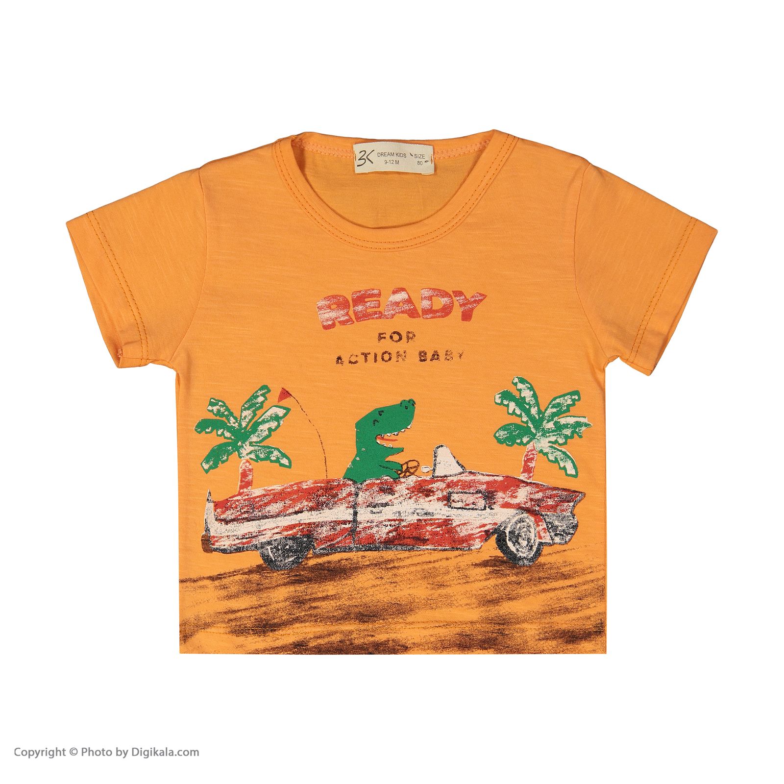 تی شرت نوزادی پسرانه بی کی مدل 2211118-23 -  - 2