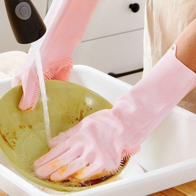 دستکش نظافت مدل سیلیکونی کد 1914