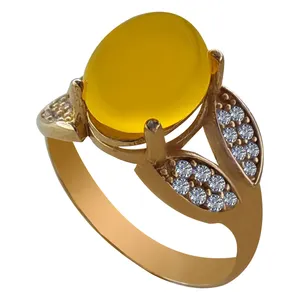 انگشتر زنانه ملک زیور مدل عقیق کد 512