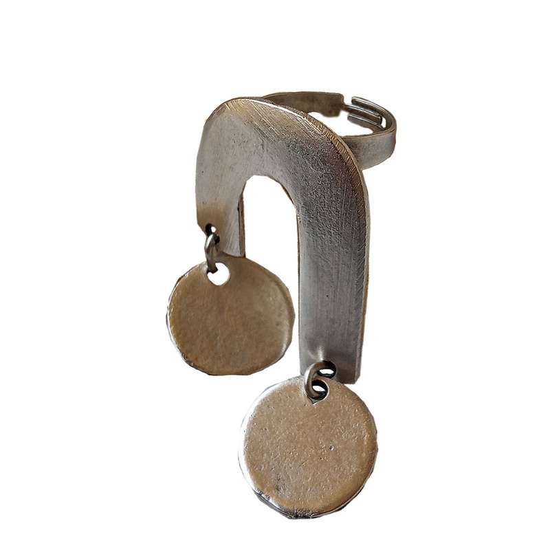 انگشتر زنانه مدل سکه آویز عثمانی کد SEK-003