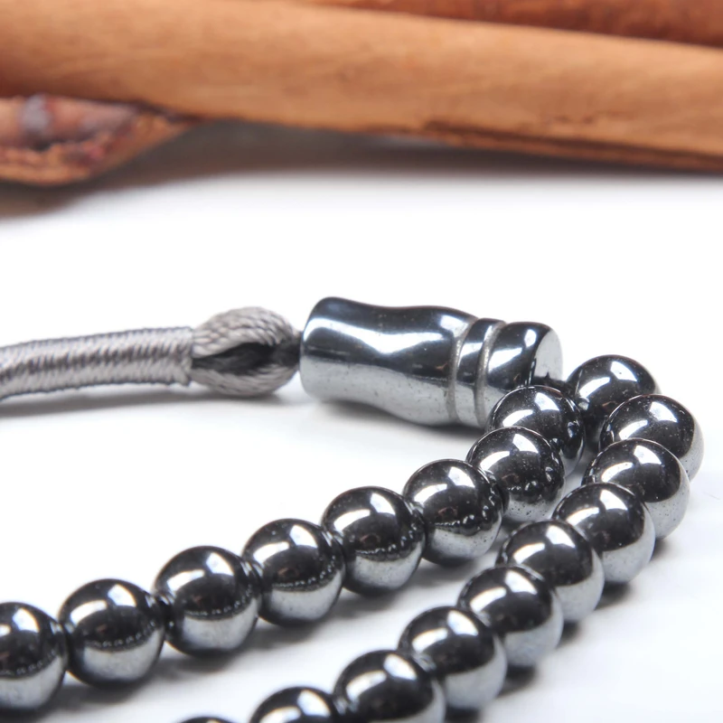 عکس شماره 5 : تسبیح مدل سنگ حدید طبیعی 33 دانه کد t_471