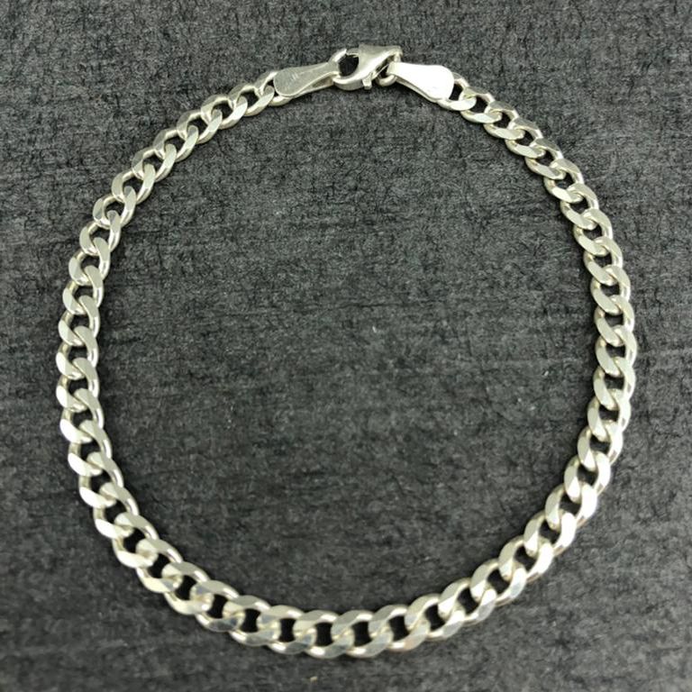 دستبند نقره مردانه گیرا مدل G0193 -  - 3
