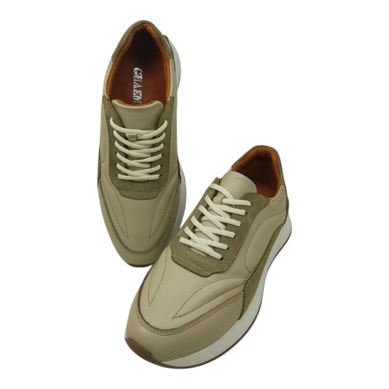 کفش روزمره زنانه چرم قائم مدل Z107