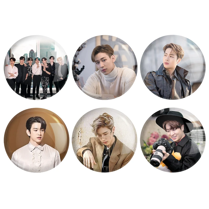 مگنت خندالو طرح گروه گات سون مدل GOT7 کد 473B مجموعه 6 عددی