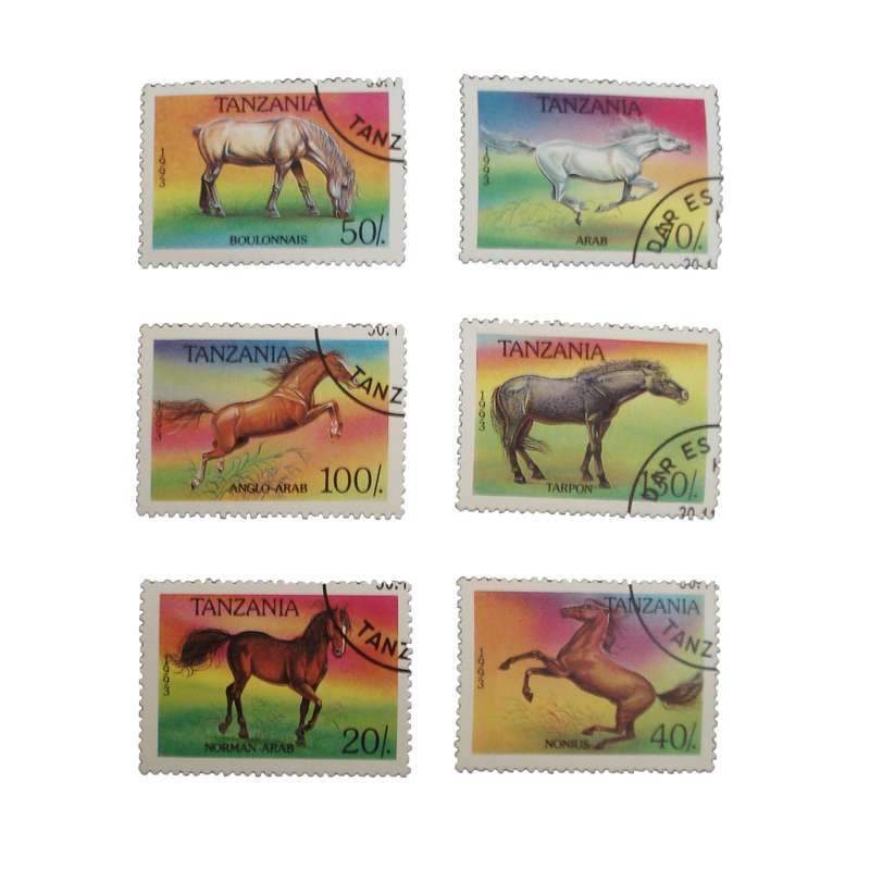 تمبر یادگاری مدل حیوانات کد 1537DS مجموعه 6 عددی