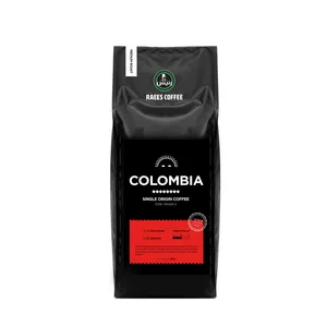 raees colombia medium roast coffee beans 1000g