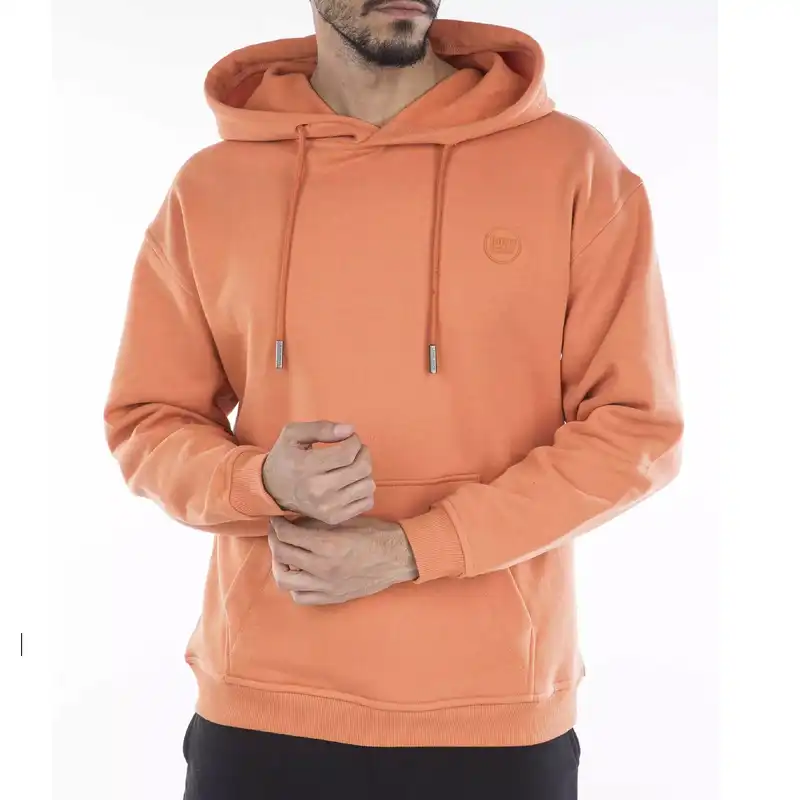 هودی مردانه جوتی جینز مدل بیسیک کد 202537 رنگ نارنجی