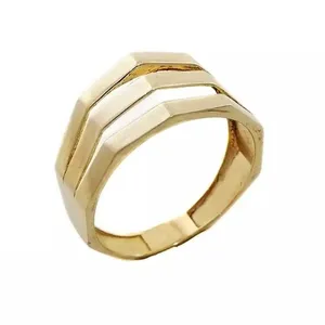   انگشتر طلا 18 عیار زنانه قیراط طرح هندسی کد GH5621