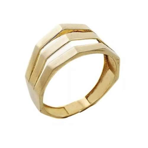   انگشتر طلا 18 عیار زنانه قیراط طرح هندسی کد GH5621