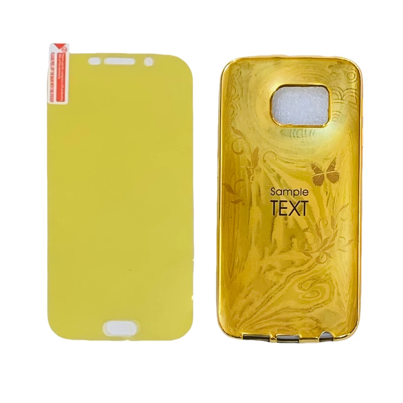 کاور مدل T-T کد 09 مناسب برای گوشی موبایل سامسونگ Galaxy S6 Edge به همراه محافظ صفحه نمایش