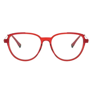 فریم عینک طبی گربه ای مدل TJ834C42P81 مناسب برای صورت گرد و بیضی